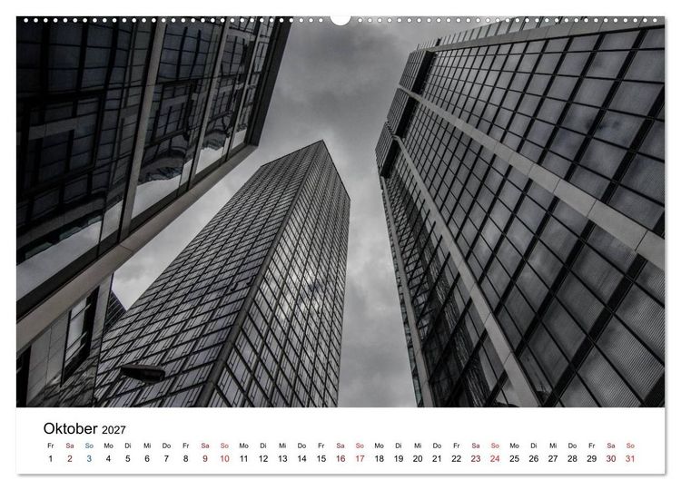 Produktbild: Frankfurt am Main bei Tag und Nacht (hochwertiger Premium Wandkalender 2027 DIN A2 quer), Kunstdruck in Hochglanz