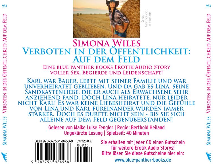 Produktbild: Verboten in der &Ouml;ffentlichkeit: Auf dem Feld | Erotik Audio Story | Erotisches H&ouml;rbuch Audio-CD