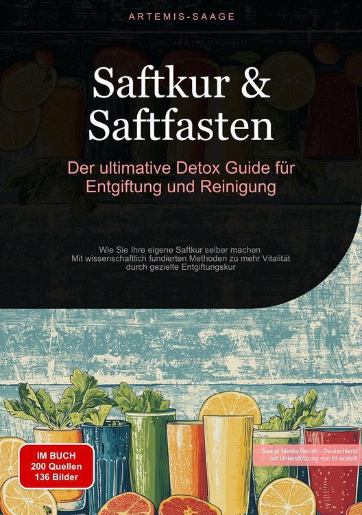 Produktbild: Saftkur & Saftfasten: Der ultimative Detox-Guide f&uuml;r Entgiftung und Reinigung