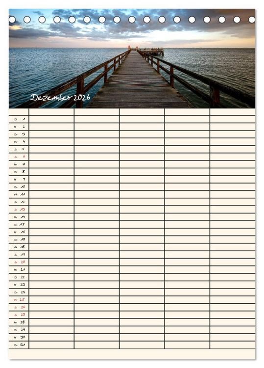 Produktbild: Noch mehr F&ouml;hrweh Familienplaner (Tischkalender 2026 DIN A5 hoch), CALVENDO Monatskalender