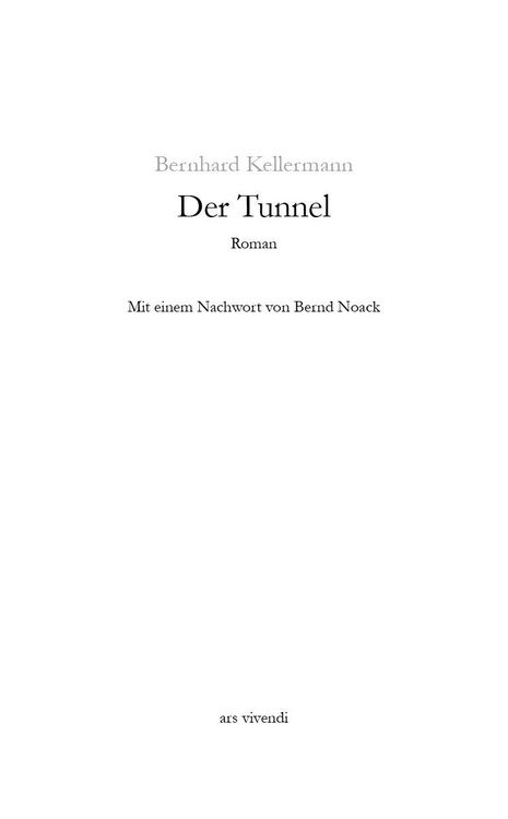 Produktbild: Der Tunnel