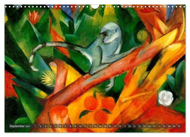 Produktbild: Expressionistische Tierwelten (Wandkalender 2027 DIN A3 quer), CALVENDO Monatskalender