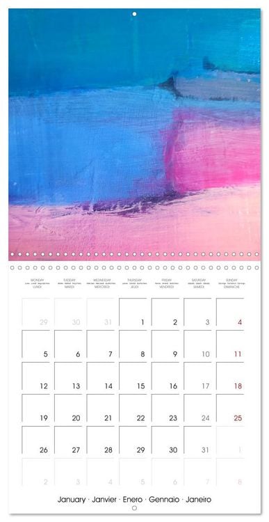 Produktbild: Finding silence in colours (Wall Calendar 2026 12 &times; 12 Inch) CALVENDO 12 Month Wall Calendar
