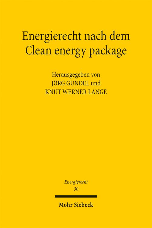 Produktbild: Energierecht nach dem Clean energy package