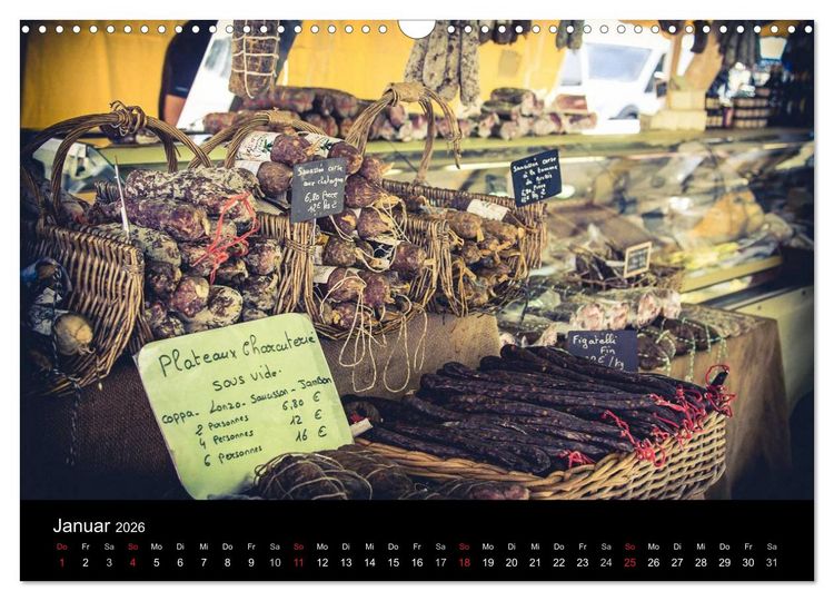Produktbild: Erlebnis der Sinne - Franz&ouml;sischer Markt auf Korsika (Wandkalender 2026 DIN A3 quer), CALVENDO Monatskalender