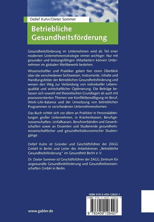 Produktbild: Betriebliche Gesundheitsf&ouml;rderung