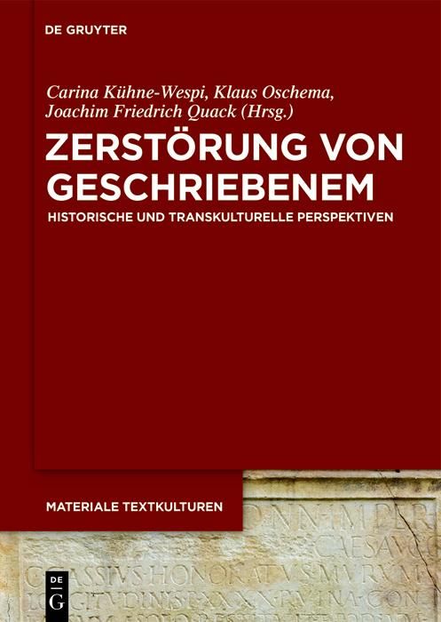Produktbild: Zerst&ouml;rung von Geschriebenem