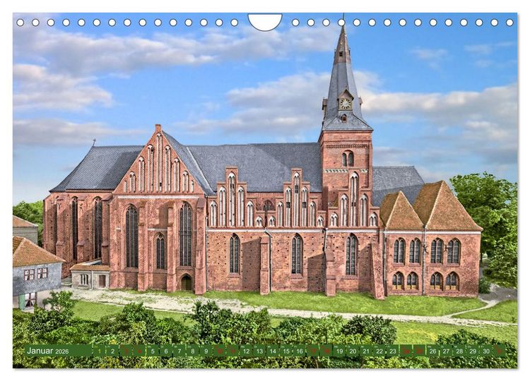Produktbild: Salzwedel zur Kaiserzeit in Farbe - Fotos restauriert und koloriert (Wandkalender 2026 DIN A4 quer), CALVENDO Monatskalender