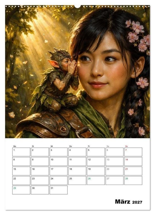 Produktbild: Kleine Gef&auml;hrten (hochwertiger Premium Wandkalender 2027 DIN A2 hoch), Kunstdruck in Hochglanz