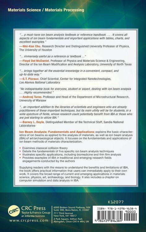 Produktbild: Ion Beam Analysis