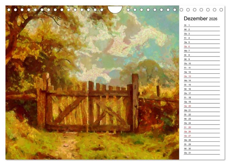 Produktbild: Fr&uuml;her Impressionismus (Wandkalender 2026 DIN A4 quer), CALVENDO Monatskalender