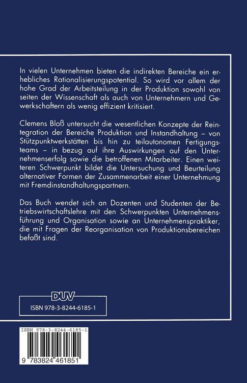 Produktbild: Organisation der Instandhaltung