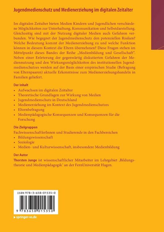 Produktbild: Jugendmedienschutz und Medienerziehung im digitalen Zeitalter