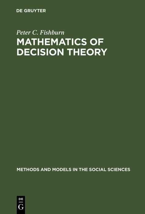 Produktbild: Mathematics of Decision Theory