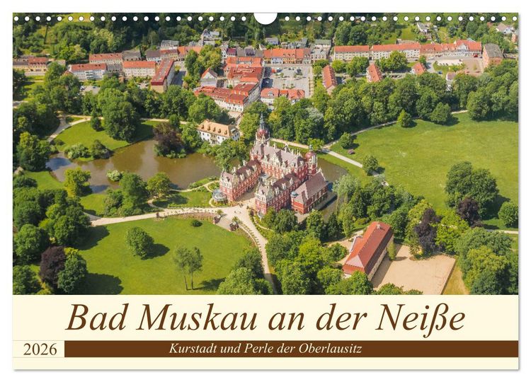 Produktbild: Bad Muskau an der Nei&szlig;e (Wandkalender 2026 DIN A3 quer), CALVENDO Monatskalender