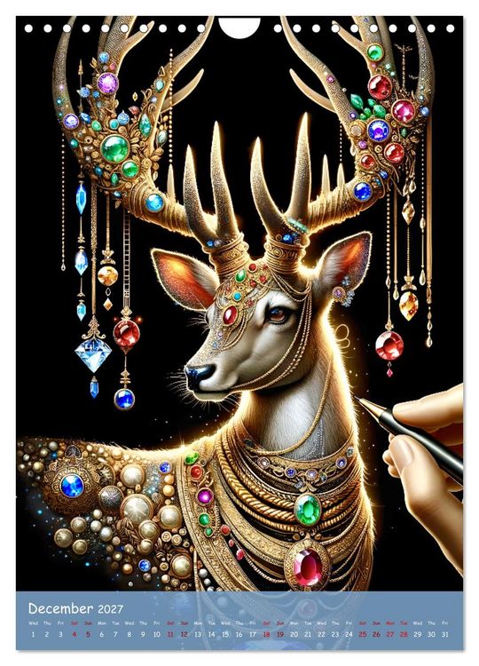 Produktbild: The Art of Power Animals (Wall Calendar 2027 DIN A4 portrait), CALVENDO 12 Month Wall Calendar