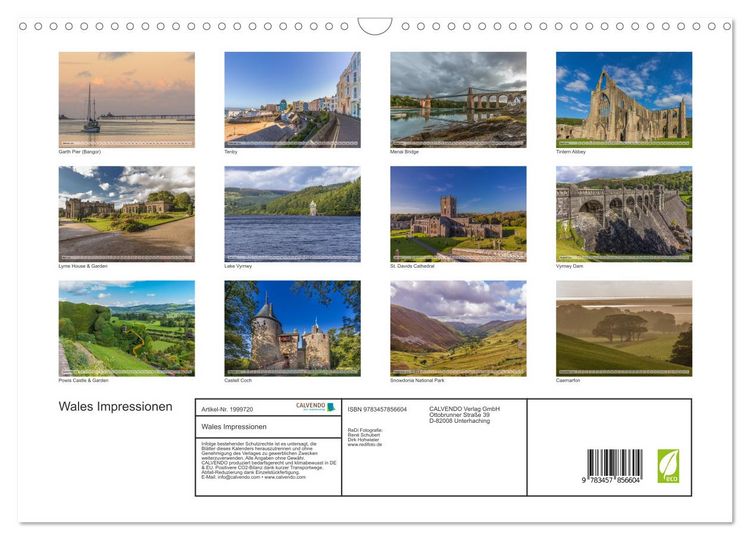 Produktbild: Wales Impressionen (Wandkalender 2026 DIN A3 quer), CALVENDO Monatskalender
