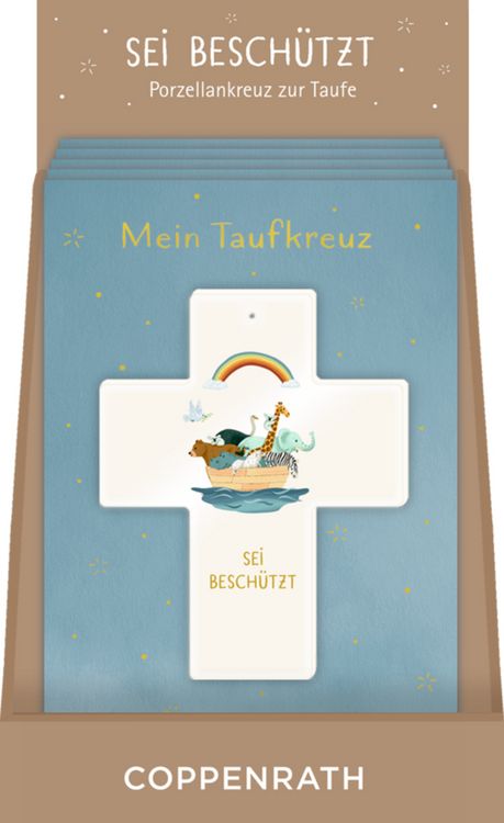 Produktbild: Mein Taufkreuz (Porzellan) - Sei besch&uuml;tzt
