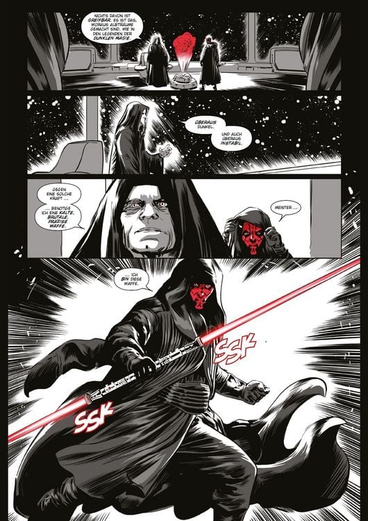 Produktbild: Star Wars Comics: Darth Maul - Schwarz, Wei&szlig; & Rot Deluxe