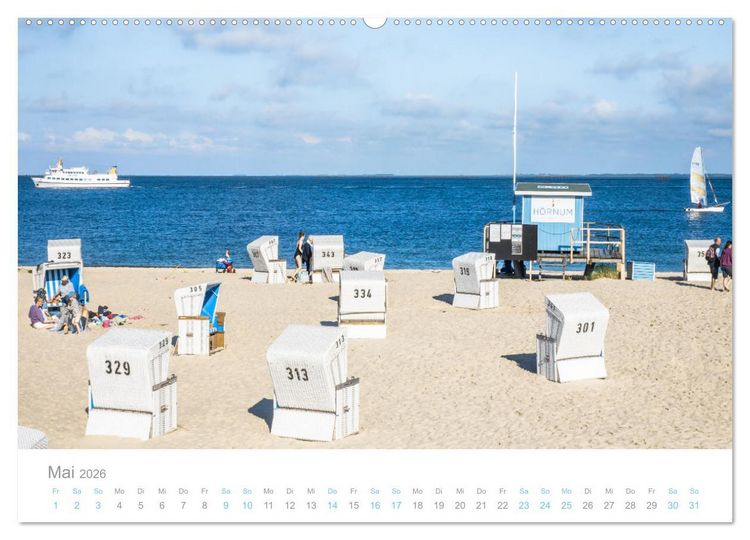 Produktbild: Sylt s&uuml;chtig (hochwertiger Premium Wandkalender 2026 DIN A2 quer), Kunstdruck in Hochglanz