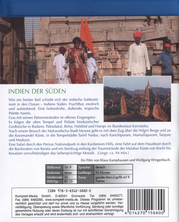 Produktbild: Indien - Der S&uuml;den - Golden Globe