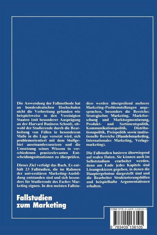 Produktbild: Fallstudien zum Marketing
