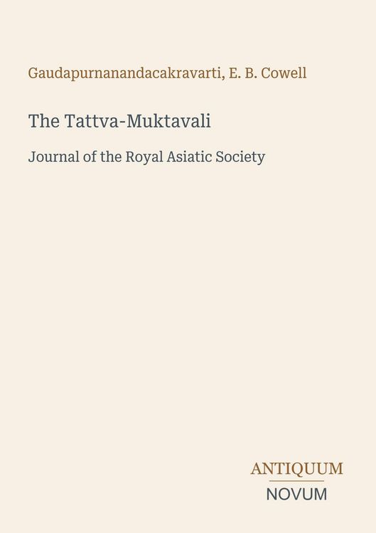 Produktbild: The Tattva-Muktavali