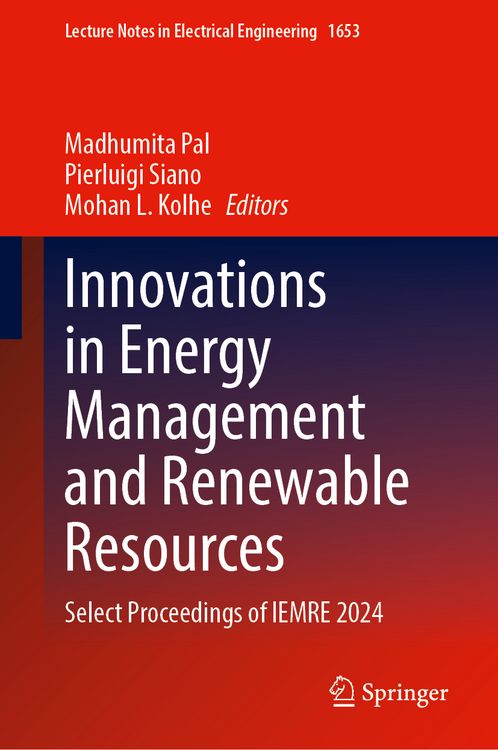 Produktbild: Innovations in Energy Management and Renewable Resources