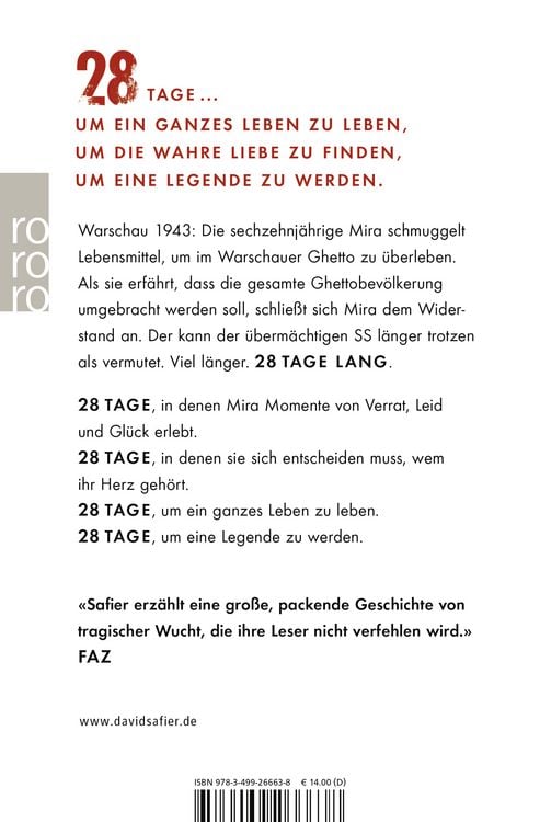 28 Tage lang