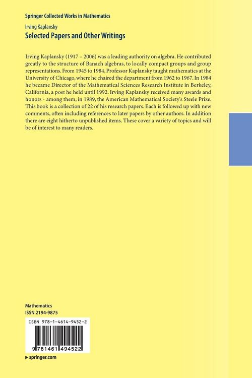 Produktbild: Selected Papers and Other Writings