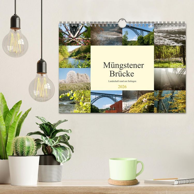 Produktbild: M&uuml;ngstener Br&uuml;cke - Landschaft rund um Solingen (Wandkalender 2026 DIN A4 quer), CALVENDO Monatskalender