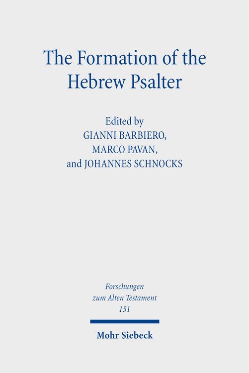 Produktbild: The Formation of the Hebrew Psalter