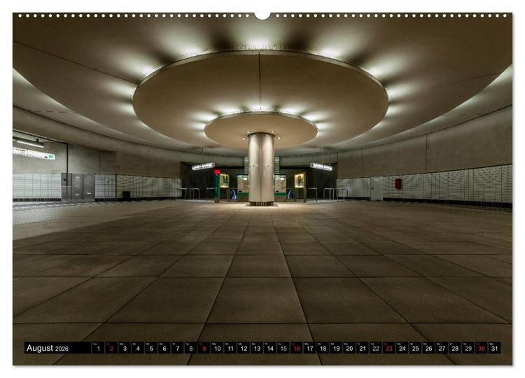 Produktbild: Frankfurt - mit der U-Bahn erfahren (hochwertiger Premium Wandkalender 2026 DIN A2 quer), Kunstdruck in Hochglanz