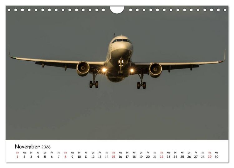 Produktbild: Airliners in Frankfurt (Wandkalender 2026 DIN A4 quer), CALVENDO Monatskalender