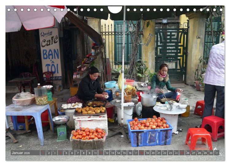 Produktbild: Menschen in Vietnam (Wandkalender 2026 DIN A4 quer), CALVENDO Monatskalender