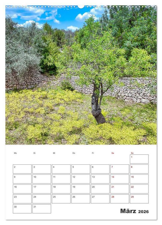 Produktbild: Mallorca - Traumhafte Insel auf der Sonnenseite (hochwertiger Premium Wandkalender 2026 DIN A2 hoch), Kunstdruck in Hochglanz