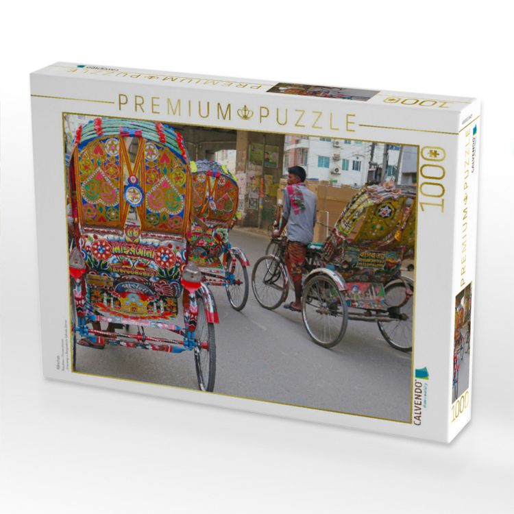 Produktbild: CALVENDO Puzzle Rikschas | 1000 Teile Lege-Gr&ouml;&szlig;e 64x48cm Foto-Puzzle f&uuml;r gl&uuml;ckliche Stunden