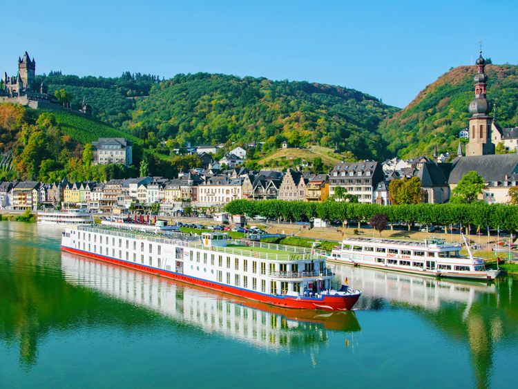 Produktbild: CALVENDO Puzzle Kreuzfahrtschiffe auf der Mosel 1000 Teile Lege-Gr&ouml;&szlig;e 64 x 48 cm Foto-Puzzle Bild von Nina Schawrze