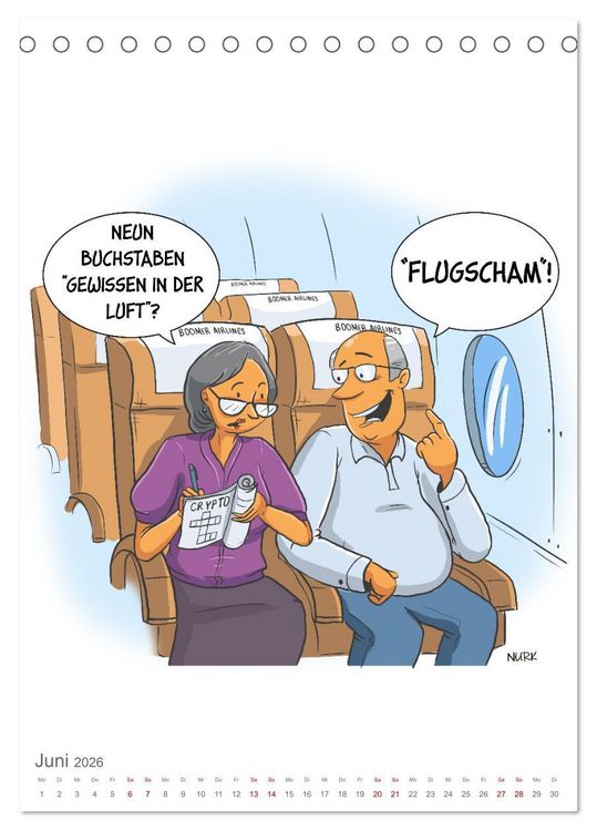 Produktbild: Okay, Boomer - Cartoons (Tischkalender 2026 DIN A5 hoch), CALVENDO Monatskalender
