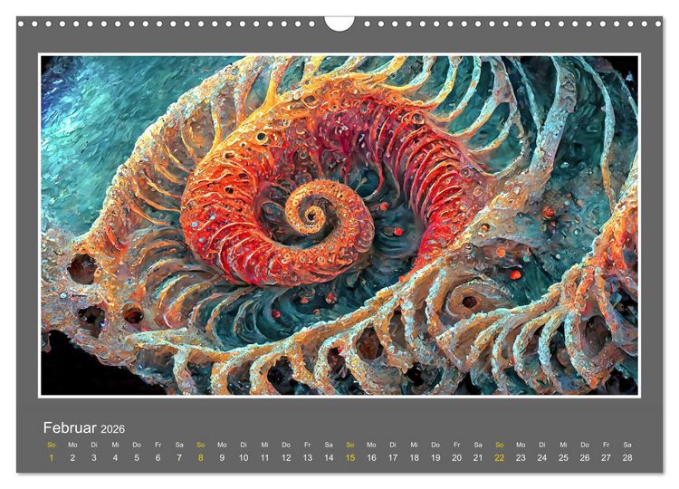 Produktbild: Strukturvisionen (Wandkalender 2026 DIN A3 quer), CALVENDO Monatskalender