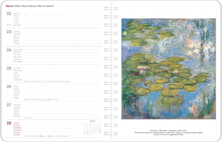 Produktbild: Claude Monet Diary 2027