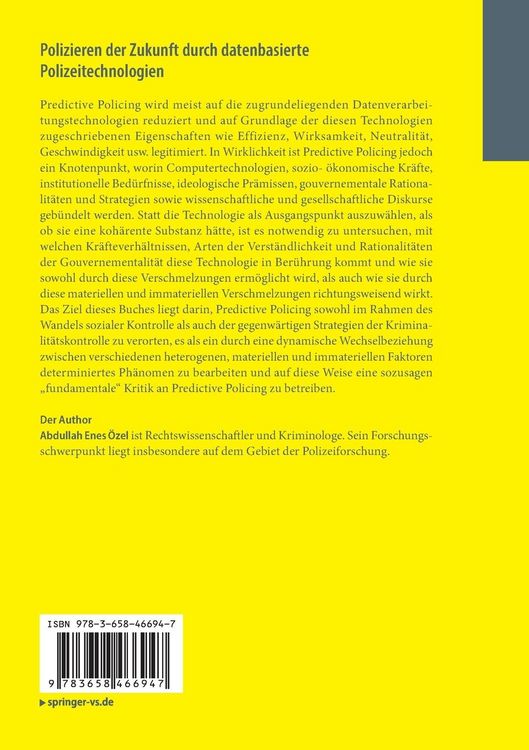 Produktbild: Polizieren der Zukunft durch datenbasierte Polizeitechnologien