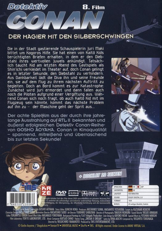Produktbild: Detektiv Conan - 8. Film: Der Magier mit den Silberschwingen