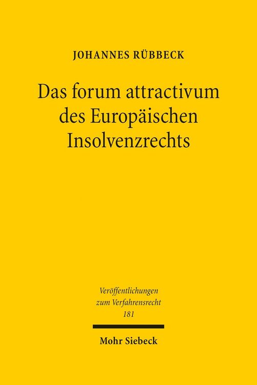 Produktbild: Das forum attractivum des Europ&auml;ischen Insolvenzrechts