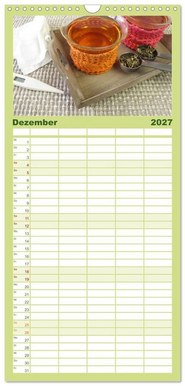 Produktbild: Familienplaner 2027 - Mit Pflanzenkraft nat&uuml;rlich heilen mit 5 Spalten (Wandkalender, 21 x 45 cm) CALVENDO