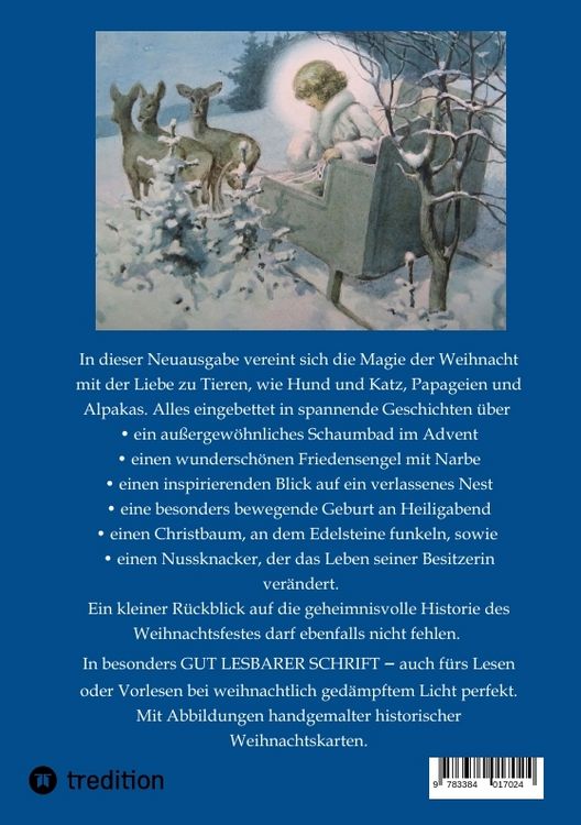 Produktbild: WUNDERVOLLE WEIHNACHTsgeschichten - Erweiterte NEUAUSGABE - Ein Buch &uuml;ber Tierliebe und Tierschutz, eingebettet in den Zauber der Weihnacht