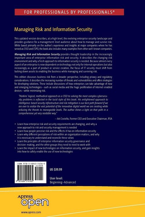 Produktbild: Managing Risk and Information Security