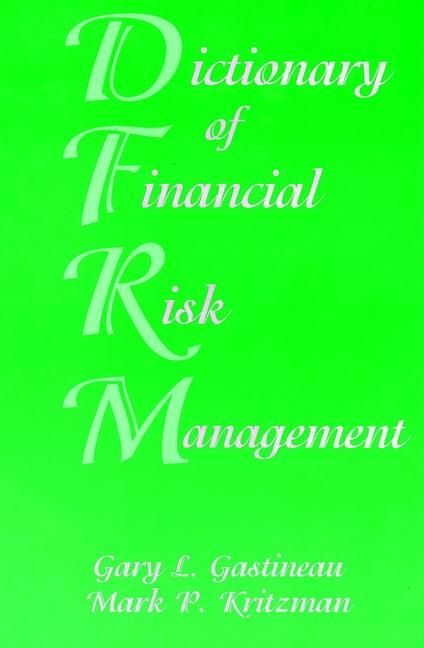 Produktbild: Dictionary of Financial Risk Management