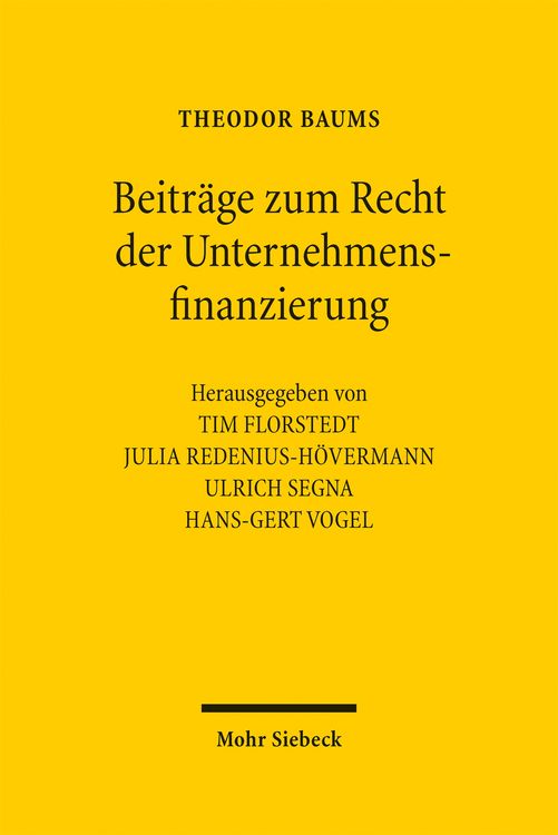 Produktbild: Beitr&auml;ge zum Recht der Unternehmensfinanzierung