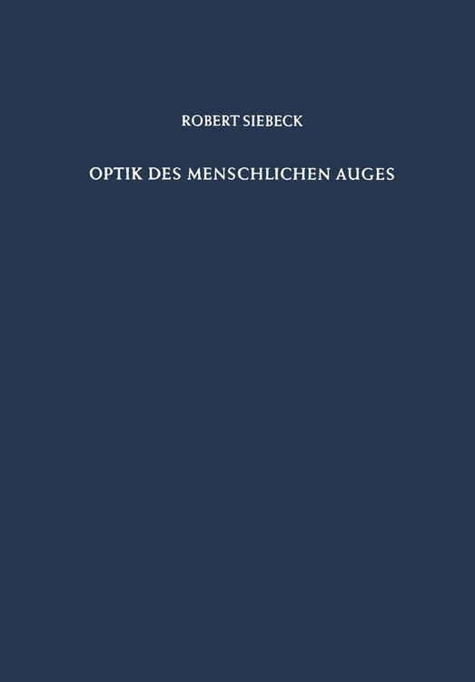 Produktbild: Optik des Menschlichen Auges